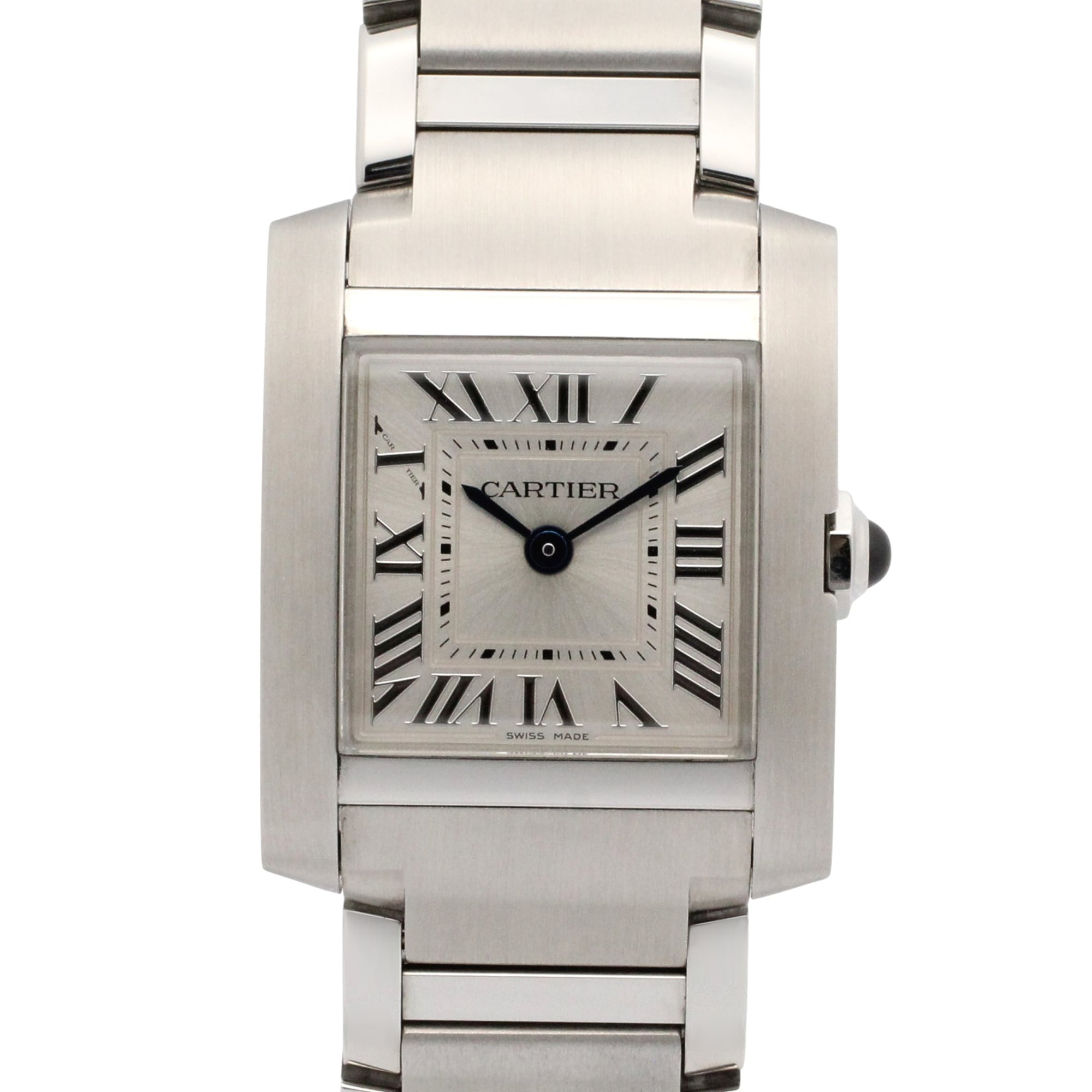 Cartier Tank Franaise SM Watch, Stainless Steel, Ladies, Silver Tone, WST0065