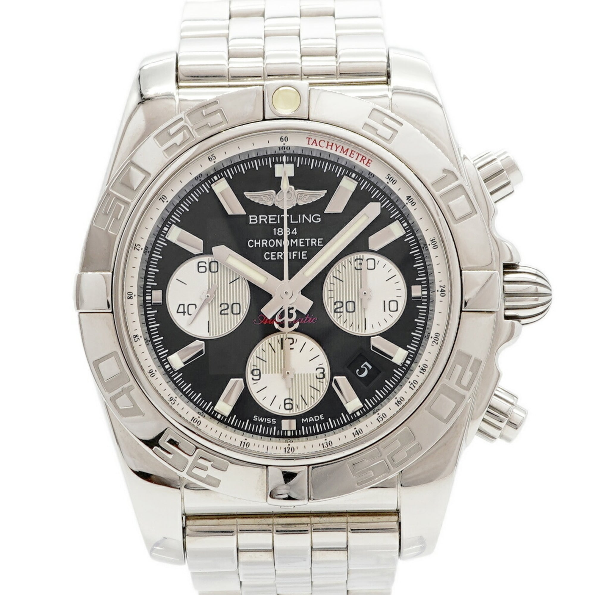 Breitling Chronomat 44 AB0110 Black Dial Men\'s Watch