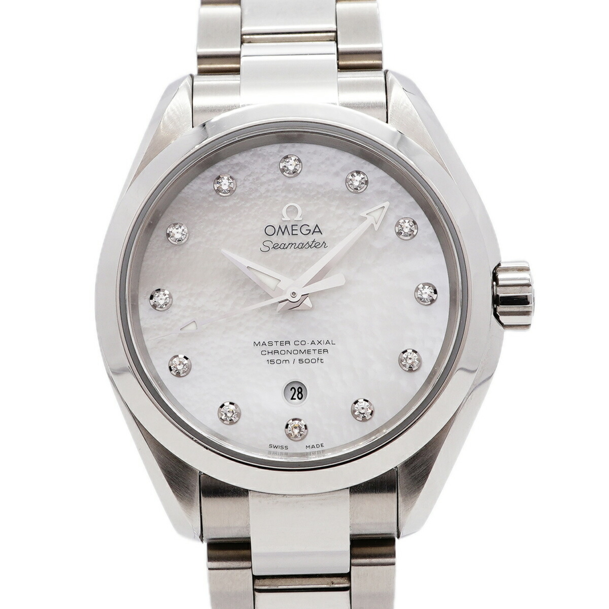 Omega Seamaster Aqua Terra Diamond 231.10.34.20.55.002 White Dial Watch (Men\'s & Women\'s)