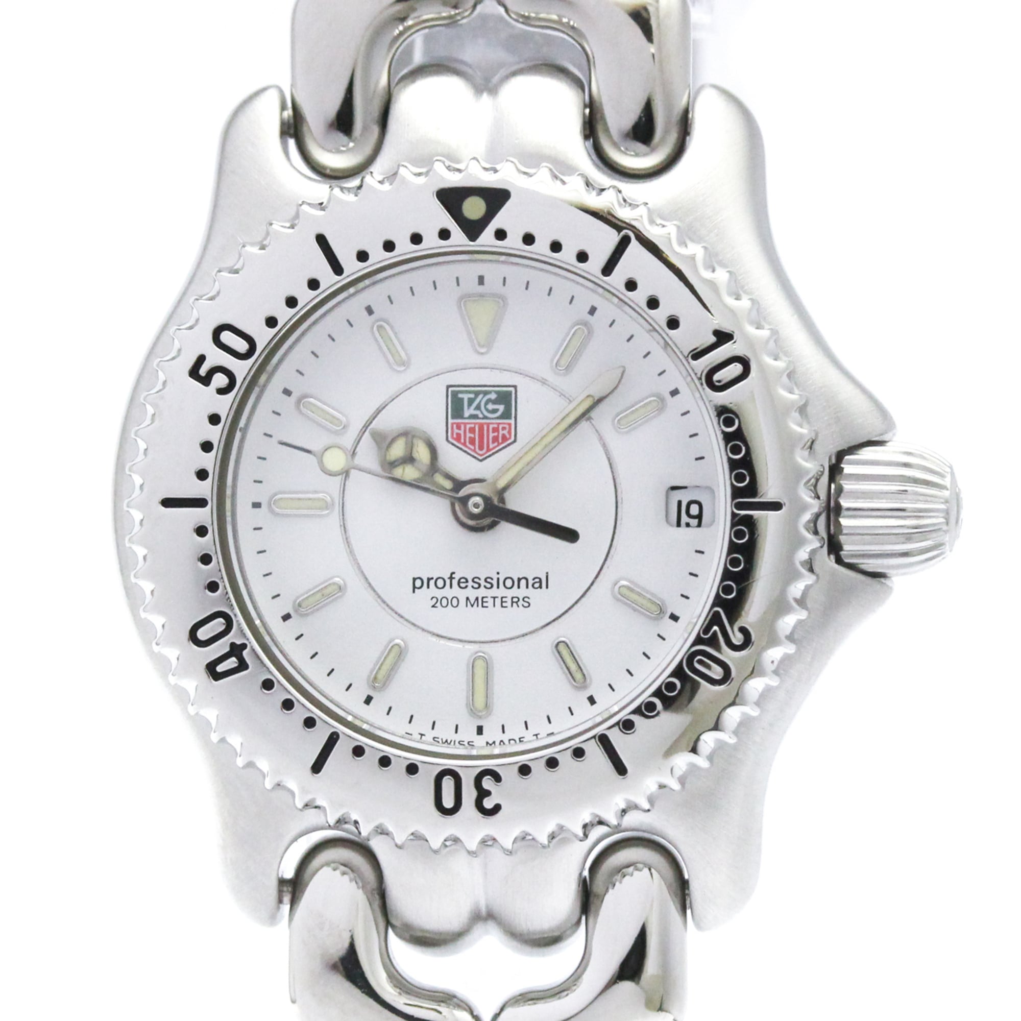 TAG HEUER Sel Professional Steel Quartz Ladies Watch WG1412 Polished