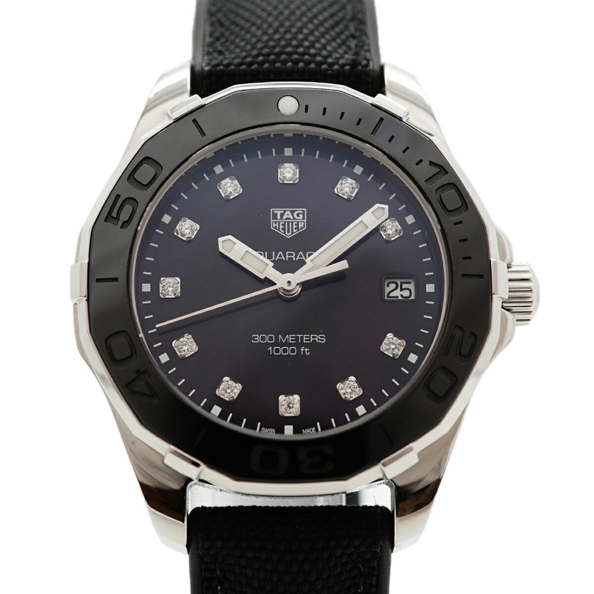 TAG Heuer Aquaracer Diamond WAY131M Black Dial Women\'s Watch