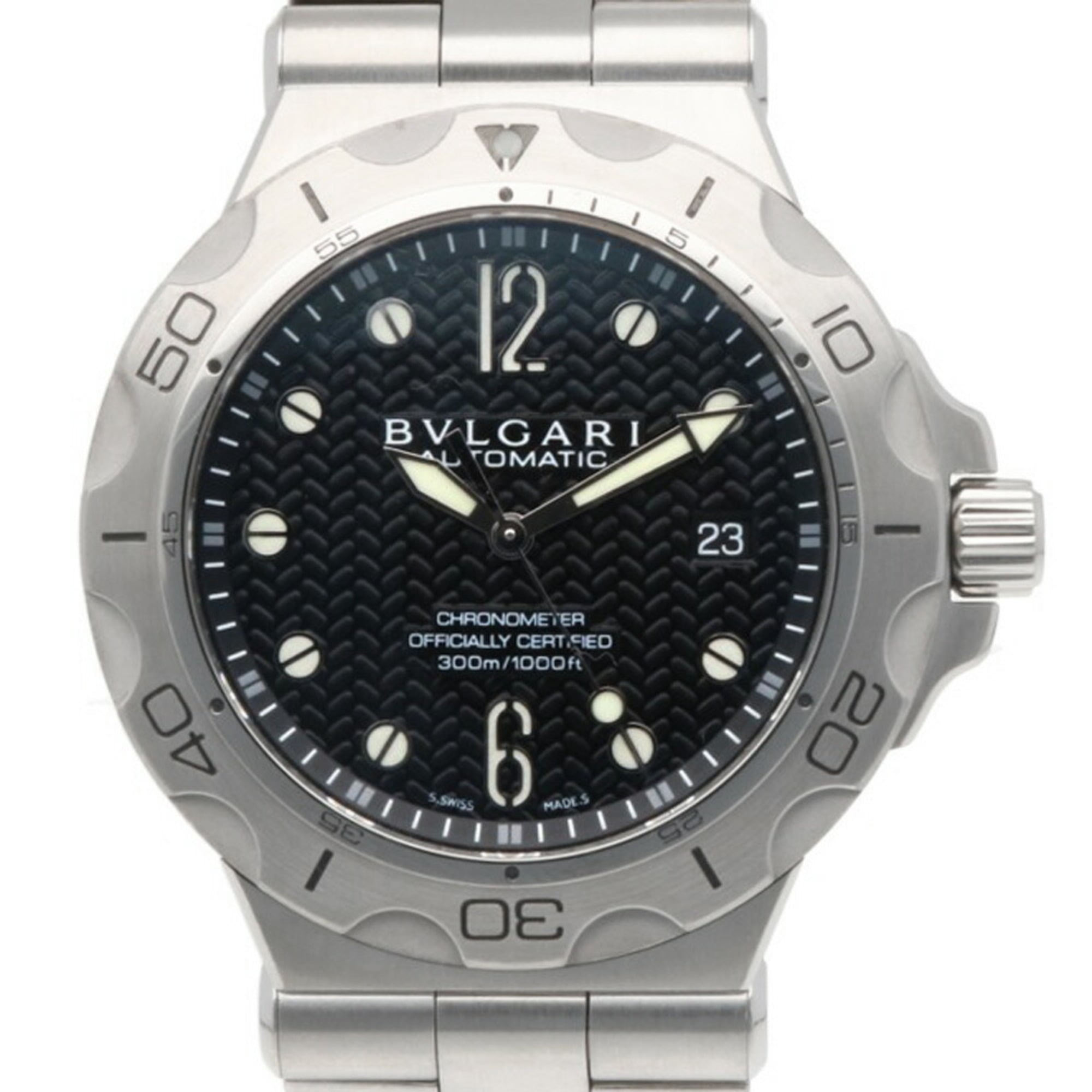 Bvlgari Diagono Scuba Watch Stainless Steel DP42SDS Automatic Men\'s BVLGARI Manufacturer\'s Finish
