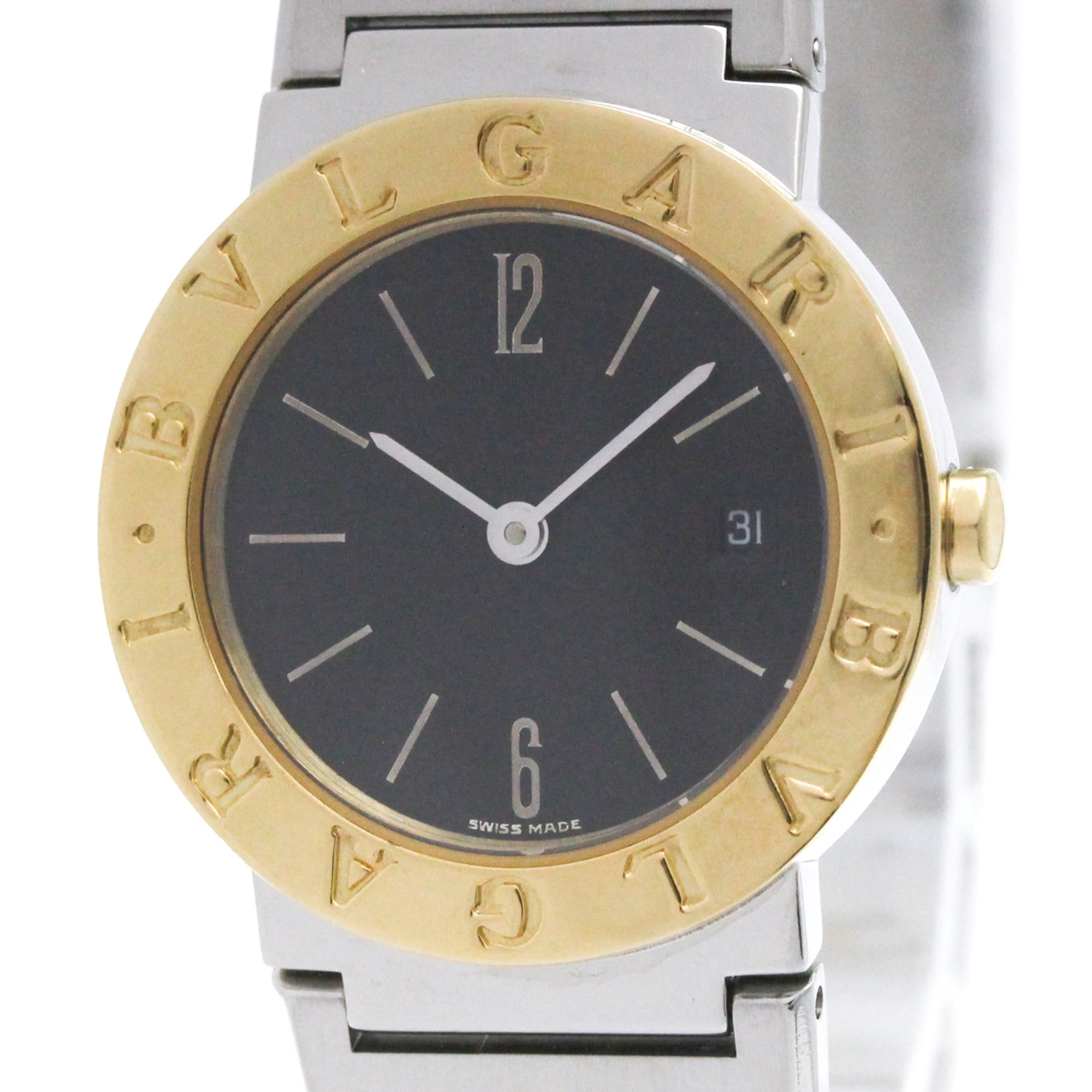 BVLGARI BVLGARI-BVLGARI 18K Gold Steel Ladies Watch BB26SGD Polished
