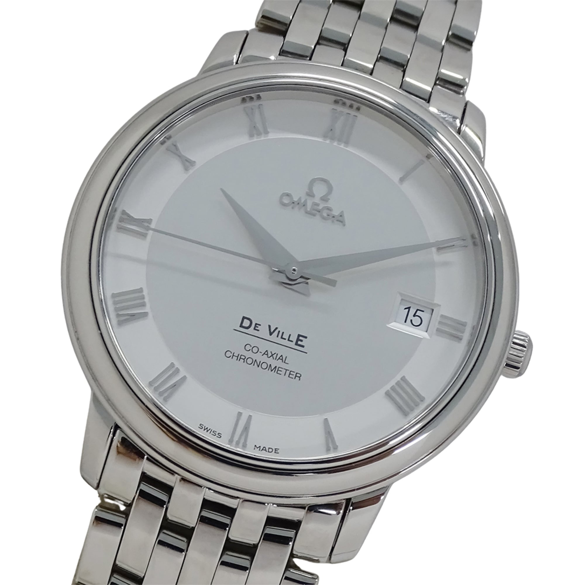 Omega De Ville Prestige 4574.31 Men\'s Watch, Brand Name, Date, Co-Axial Chronometer, Automatic, Sta