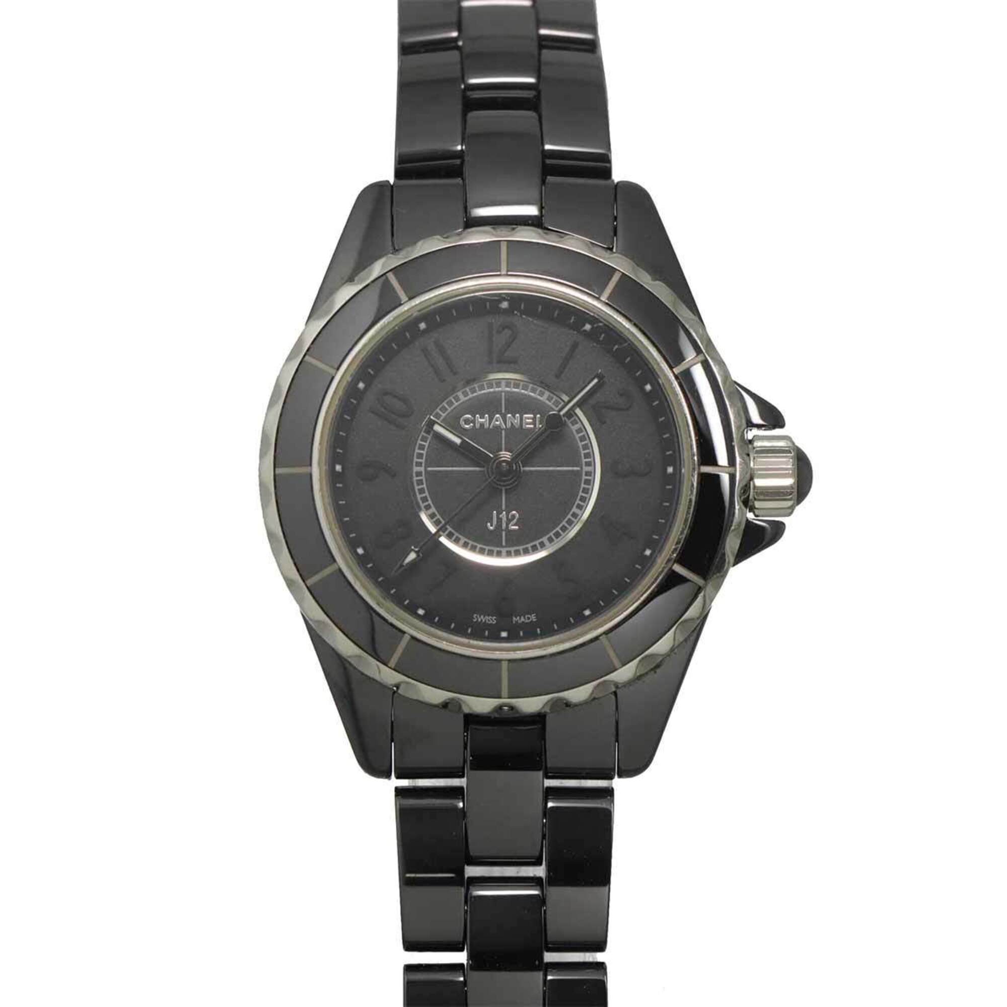 Chanel J12 Intense Black 29mm H4196 Women\'s Watch, Ceramic Quartz Watch