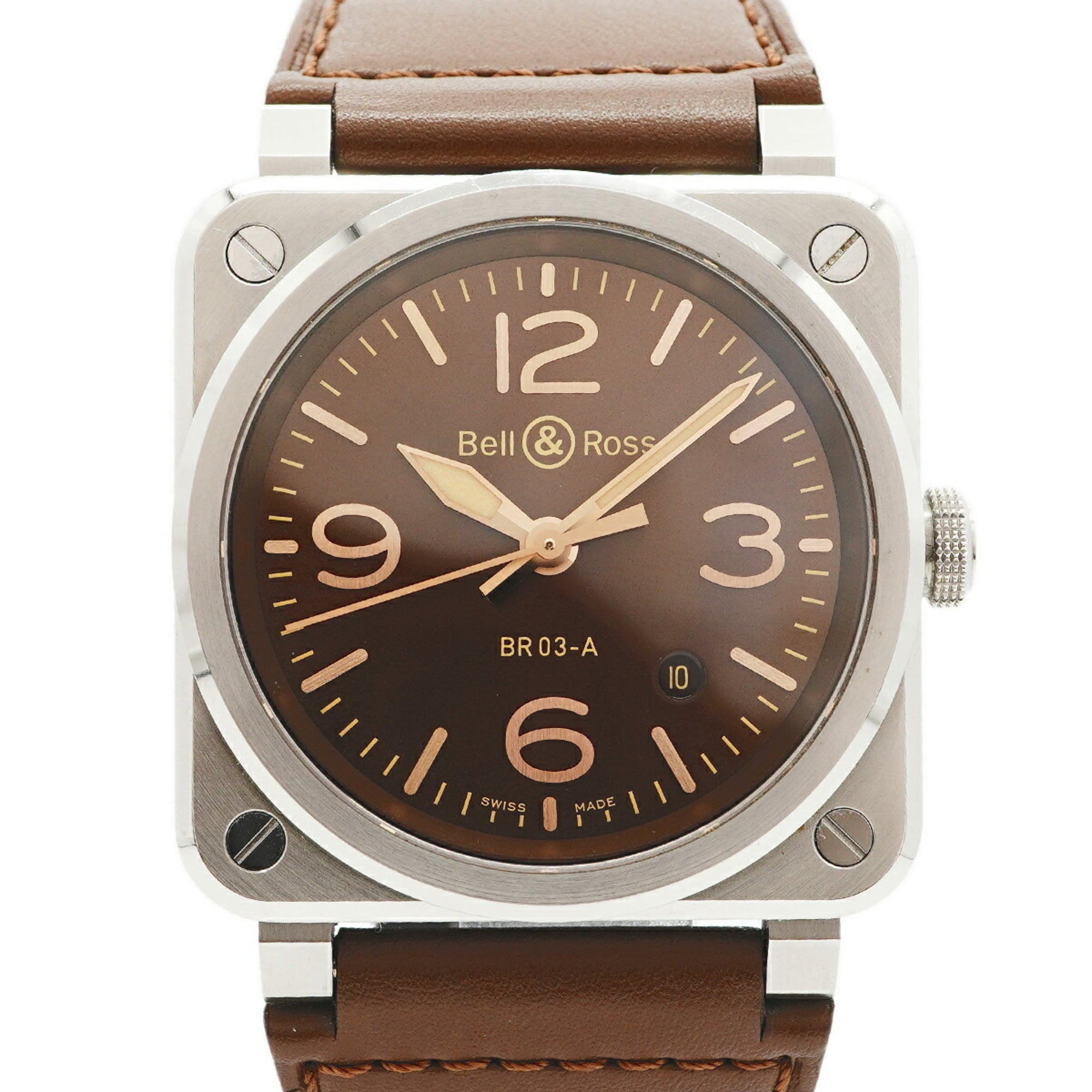 Bell & Ross BR03 Golden Heritage BR03A-GH-ST SCA Brown Dial Men\'s Watch