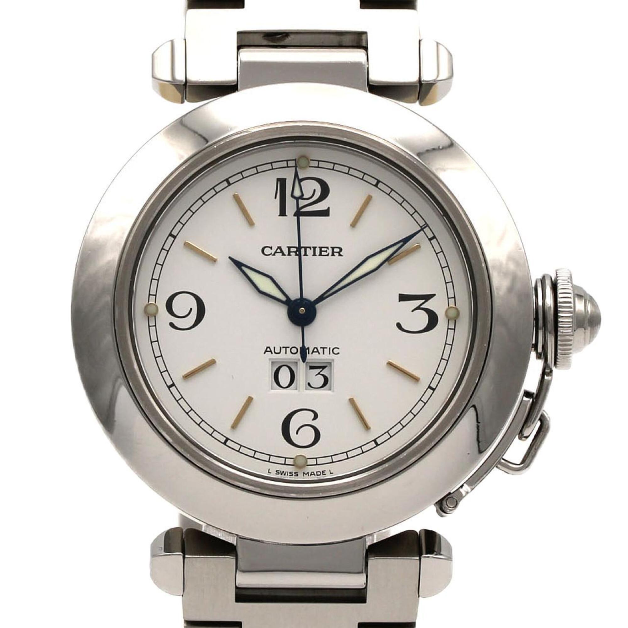 Cartier Pasha C Grande Date W31044M7 Stainless Steel Automatic Watch