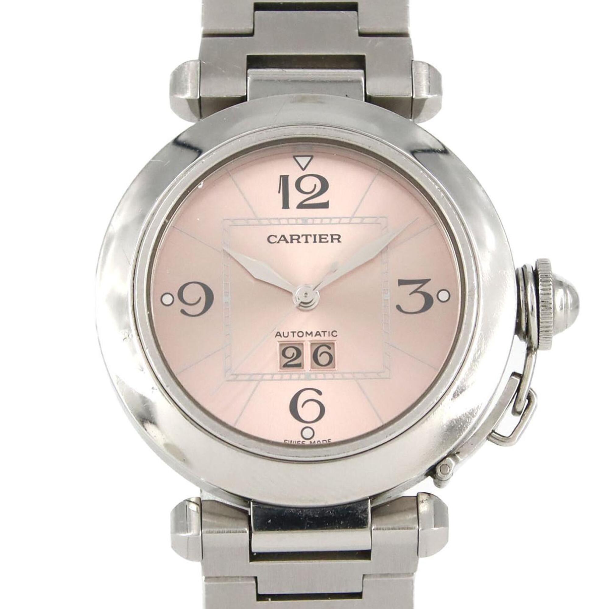 Cartier Pasha C Grande Date W31058M7 Stainless Steel Automatic Watch