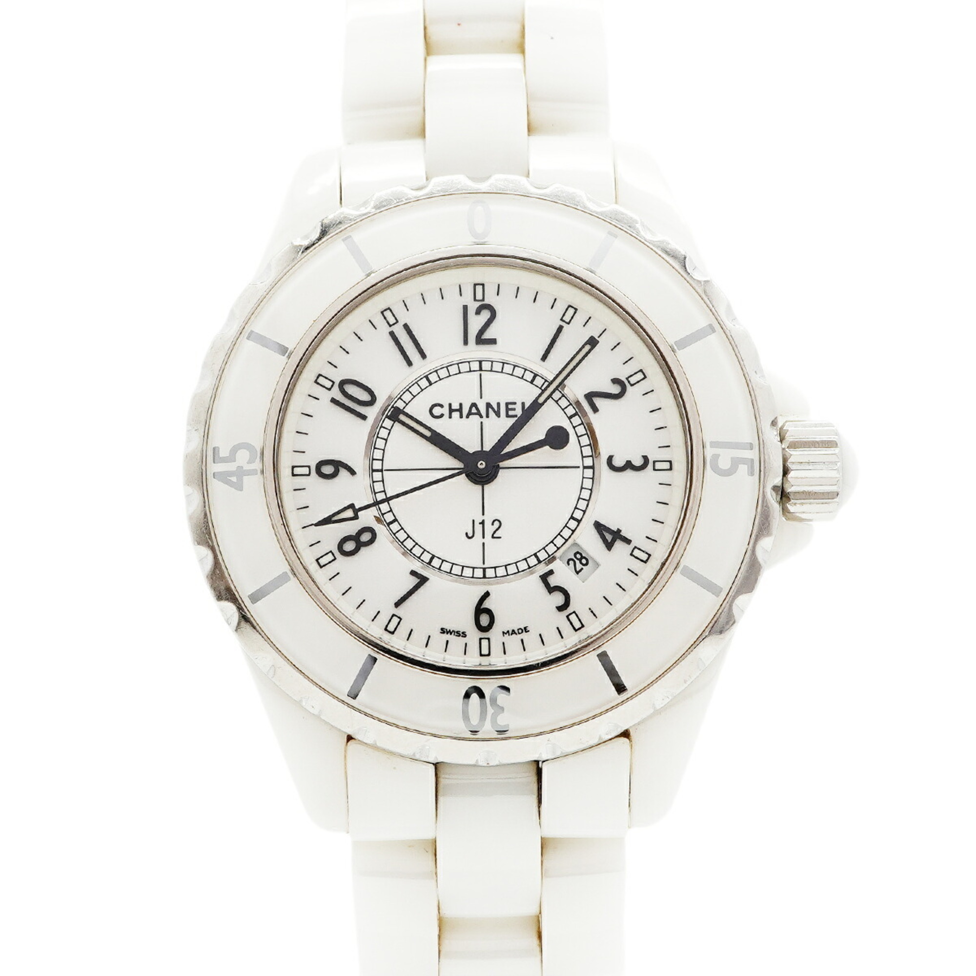 Chanel J12 H0968 White Dial Women\'s Watch