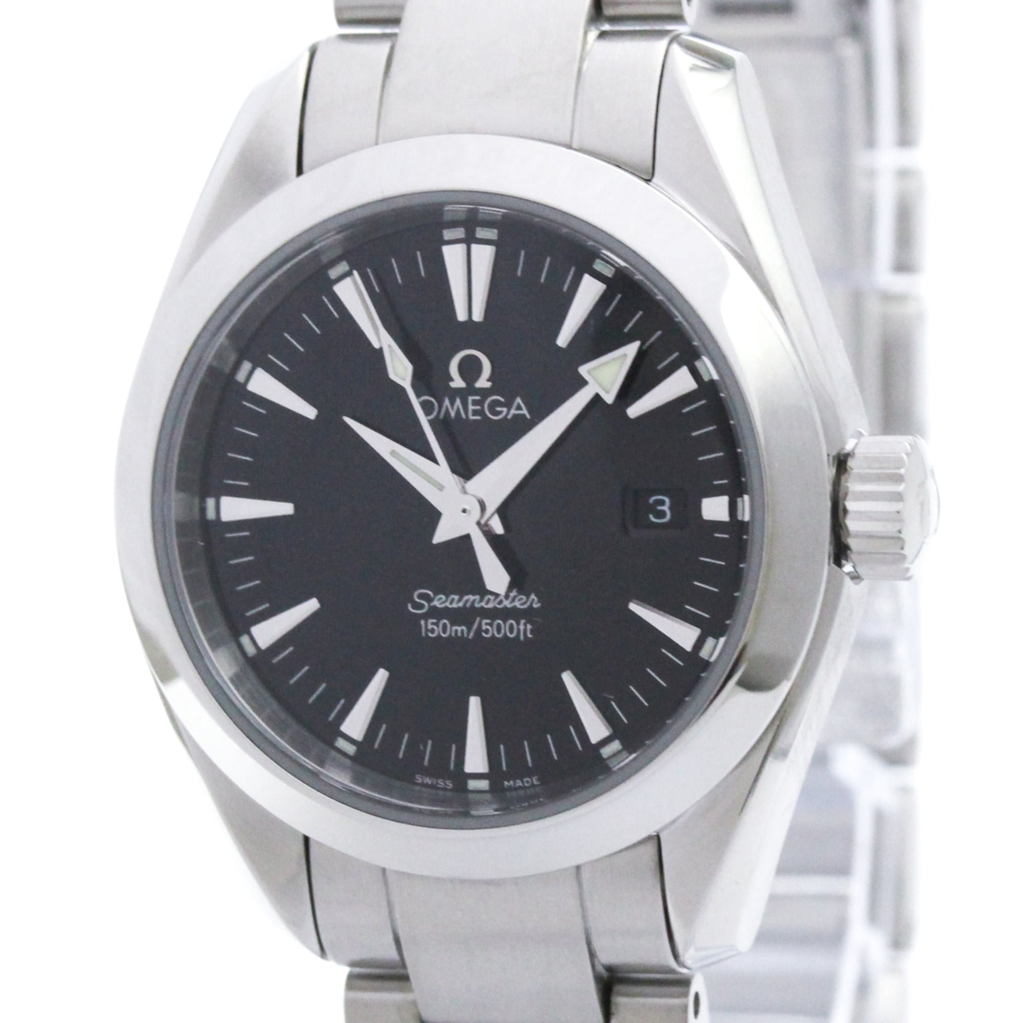 OMEGA Seamaster Aqua Terra Steel Quartz Ladies Watch 2577.50 Polished