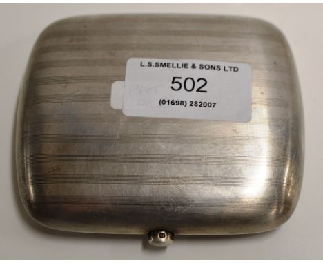 BIRMINGHAM SILVER CIGARETTE CASE - APPROXIMATE WEIGHT = 146 GRAMS     