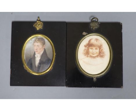 Two portrait miniatures
