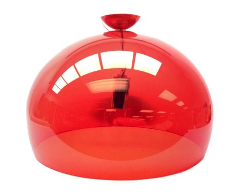 Kartell 'Medium Fly Pendant' light fitting in red, D52cm approx