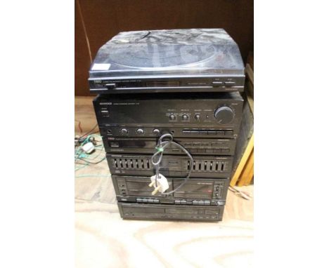 Upstairs in CS store- Kenwood Hi-Fi system, including CD, cassette, turntable, tuner, amplifier