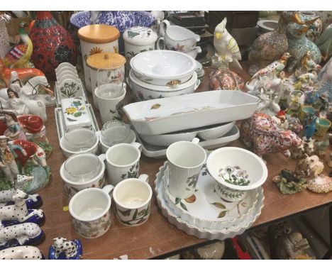 Group of Portmeirion Botanic Garden pattern ceramics, together with Royal Worcester Evesham ceramics.