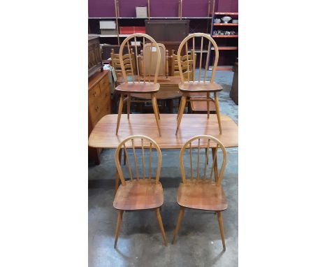 Ercol Golden Dawn kitchen table and four chairsTable is 152cm x 76cm