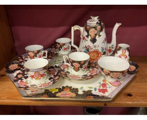 Imari tea service on tray