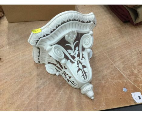 Mid 19th century Copeland Spode Parian porcelain wall bracketA couple of nicks and a couple of natural firing cracks but over