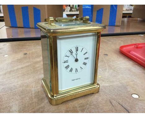 Contemporary Mappin &amp; Webb Brass carriage clock