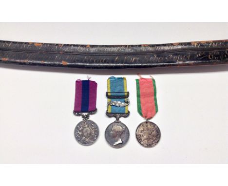 Crimea 'Great Redan' Distinguished Conduct Medal, Gallantry group of three and surrendered sword to the 97th Foot, Distinguis