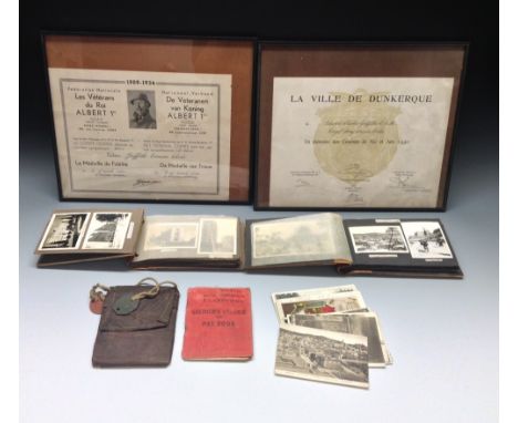 Militaria, World War Two, Dunkirk (Dunkerque) Certificate named to Edward Charles Griffiths, B.E.M., Royal Army Service Corps