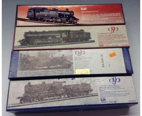 DJH Model Kits - four OO gauge unbuilt locomotive model kits, K42 4-6-0 L.M.S/ C.R, 918 Class Main Line Express Goods engine;