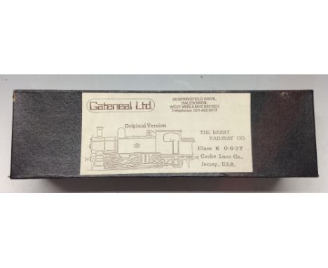 Gateneal Models - an O gauge unbuilt 0-6-2T K class Cooke Loco Co locomotive, Jersey , USA, unchecked, boxed