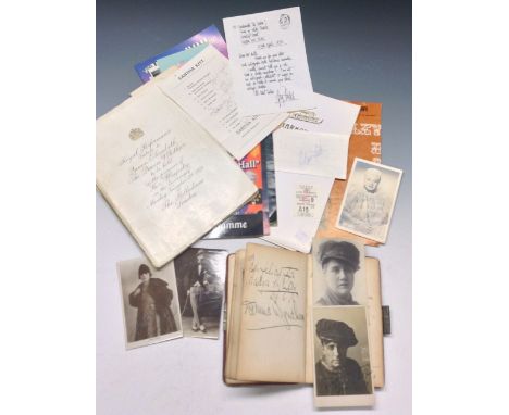 Autographs, Music Hall, Violet Vanburgh, Helene Mitzakis, Albert Chevalier, Vesta Tilley, Lupino Lane, Ellaline Terriss, Seym