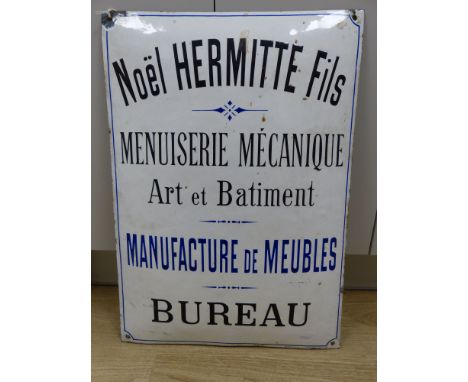 A French enamel sign