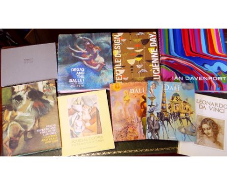 COLLECTION OF ART BOOKS RELATING TO ARTISTS including Edgar Degas, Leonardo Da Vinci, Salvador Dali, David Hockney ETC (pleas