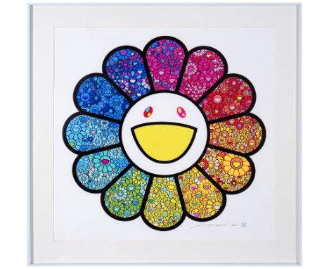 Takashi Murakami (B.1962), Offset Lithograph Signed (lower right) Image Size: 19 1/4 x 19 1/4 inches (49cm x 49cm) Takashi Mu