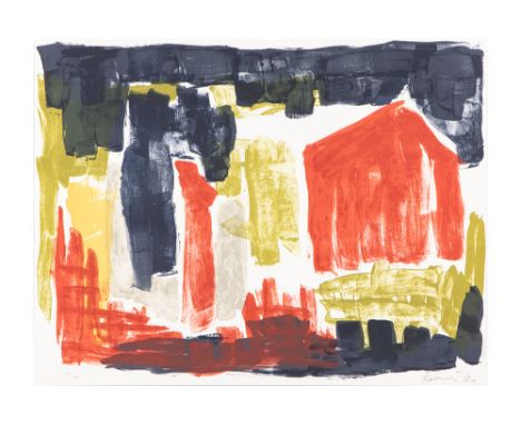 FÖRG GÜNTHER (1952 - 2013) Günther Förg signed lithograph printed in colors - dated (20)01 with a dry stamp of the printers '
