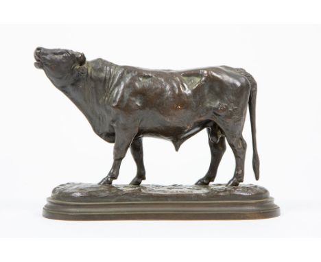 BONHEUR ROSA (1822 - 1899) antique "Bull" sculpture in bronze - signed Rosa Bonheur || BONHEUR ROSA (1822 - 1899) antieke typ