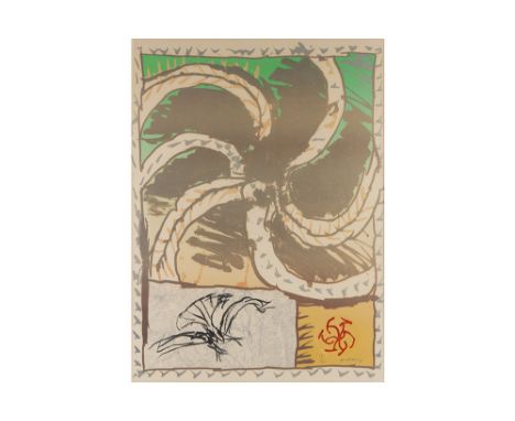 ALECHINSKY PIERRE (° 1927) Alechinsky signed lithograph printed in colors titled "Predator" || ALECHINSKY PIERRE (° 1927) kle