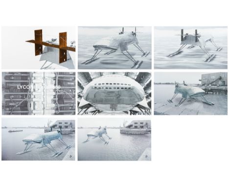 PANAMARENKO (1940 - 2019) eight Panamarenko proof 'inkjet prints' for "Scoth Gambit, from table to steel"  || PANAMARENKO (19