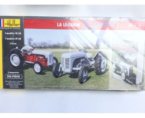 A Boxed And Sealed Heller Harry Ferguson Tractor Model Kit Set. 1/24 Scale