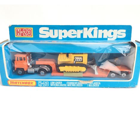 A Boxed Matchbox Low Loader With Bulldozer # K-23.