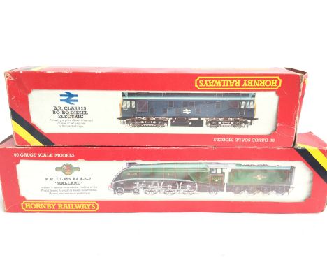 2 Boxed 00 Gauge Hornby Locos.a B.R Class 25 Bo-Bo Diesel Electric #R.068 and a B.R. Class A4 4-6-2 Mallard.