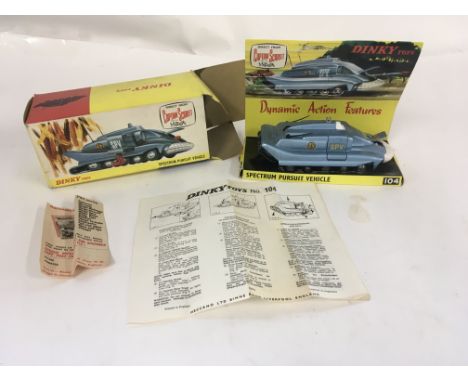 In original box a Dinky Spectrum Pursuit Vehicle. Model No 104.
