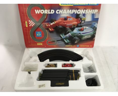 Boxed Micro Scalextric set incomplete. A collection of 25 loose Playworn model cars. NO RESERVE