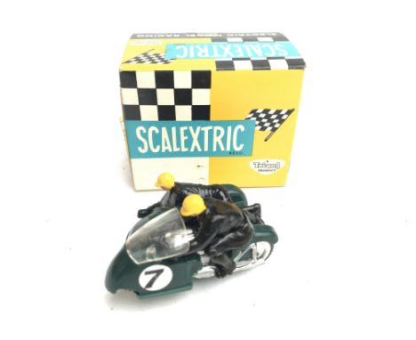 A Boxed Scalextric B2 Hurricane Motorbike with Side car.