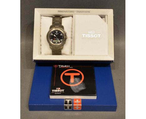 A Tissot Titanium T-Touch Gentleman's Wristwatch, titanium strap, within original box 