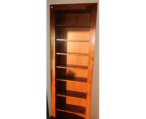 Modern multi tier Ercol bookcase (52cm x 19cm x 176cm) 