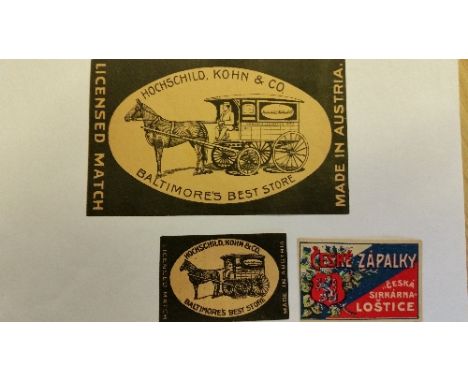 MATCHBOX LABELS, Austrian & Austro-Hungarian selection, box, packet & ARTB labels, some pre-1900, home & export issues (R-S),