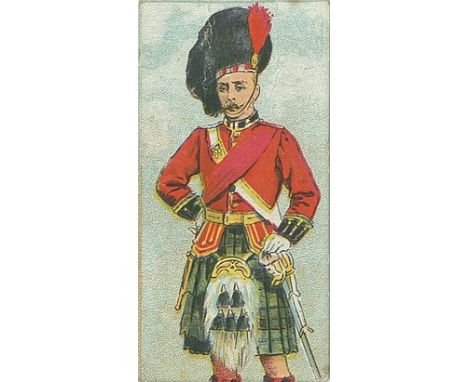 LAMBERT & BUTLER, Types of the British Army & Navy, complete, black Specialities backs, creased (1), some corner knocks, FR t