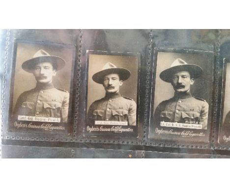 OGDENS, Guinea Gold, inc. Baden-Powell variations (9), military Actresses, scenes etc., in modern album, good VR, 450*
