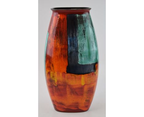 Poole Pottery Abstract Vase, 37cm tall.  In good condition with no obvious damage or restoration.