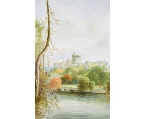 An original painting on ceramic tile by W. Yale ceramic artist for Copeland of Windsor Castle. William 'Billy' Yale was born 