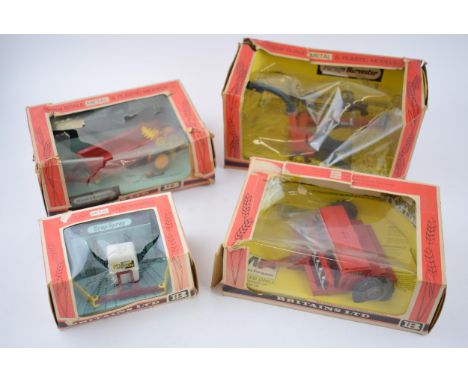 A collection of boxed vintage Britains Toys, circa early 1970s, to include Forage Harvester No. 9442, Manure Spreader 9540, C