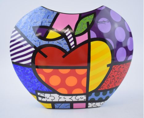 Goebel 'Big Apple' vase from the Artis Orbis series, 27cm wide.  In good condition with no obvious damage or restoration.